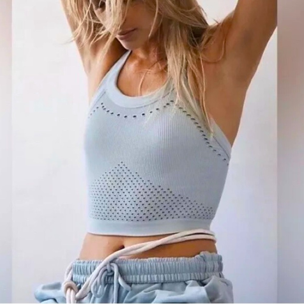 FP Movement by Free People Light Blue Tank Top